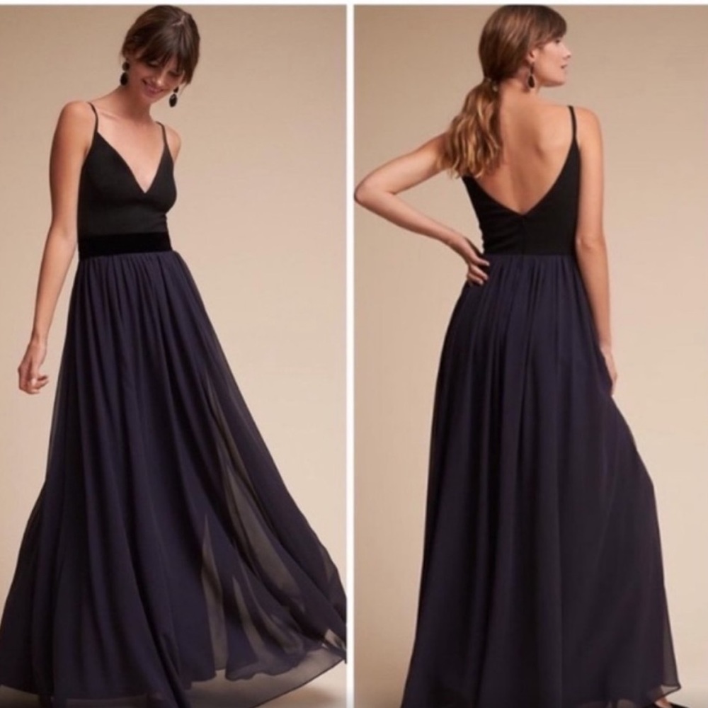 BHLDN Karlie Navy and Black Maxi Dress - Picture 6 of 10